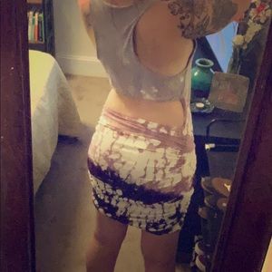 Tie dye open back dress